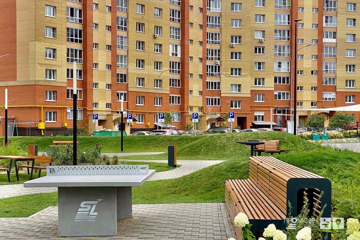 Освещение придомовой территории в микрорайоне Новый Город