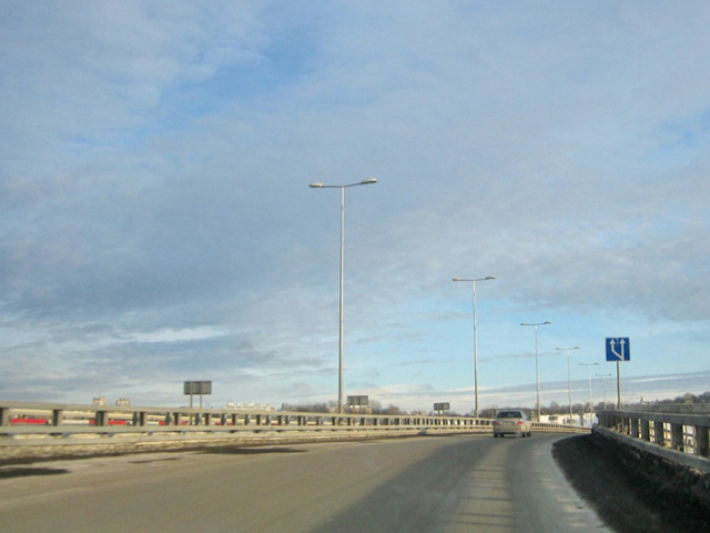 Наружное освещение метромоста в Нижнем Новгороде