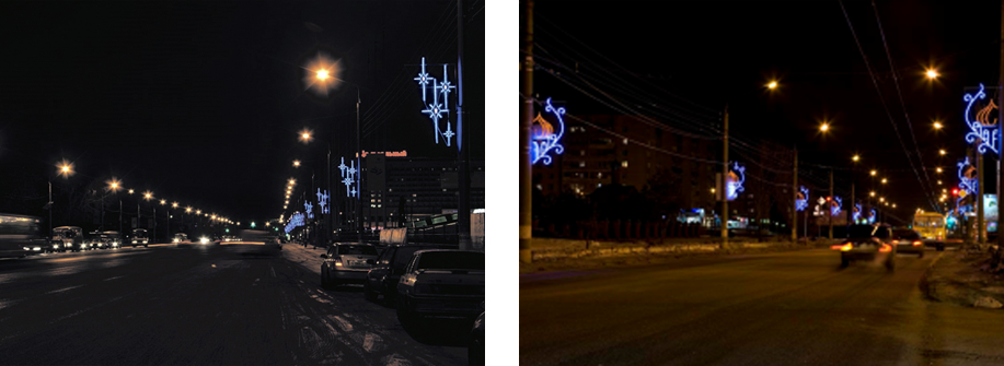 2006 год улицы иллюминация Промсвет