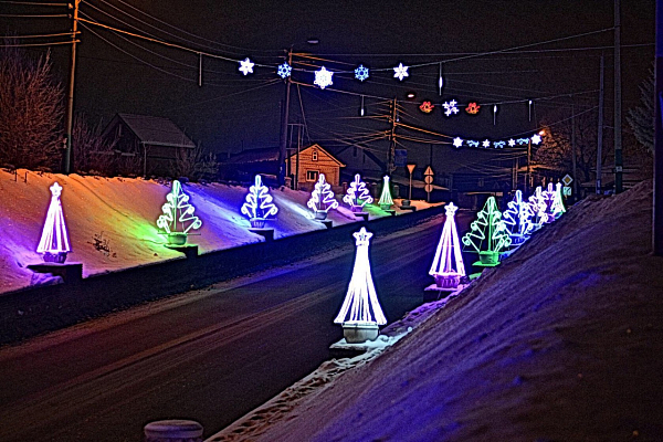 Иллюминация в Павлово Нижегородской области