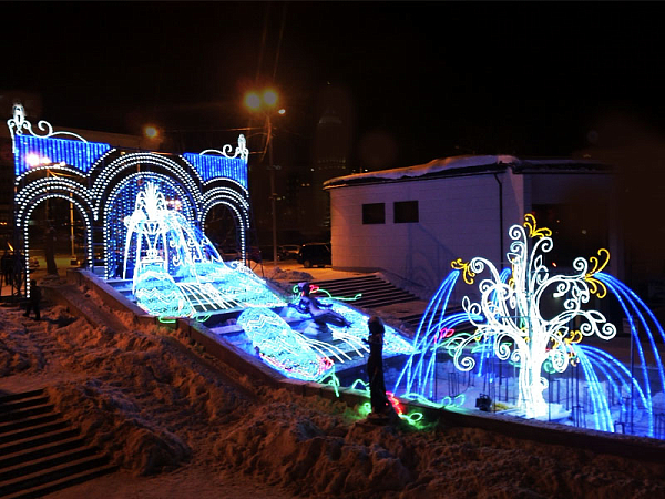 Иллюминация Водопад