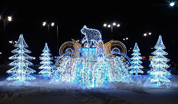 Новогодняя сказочная композиция